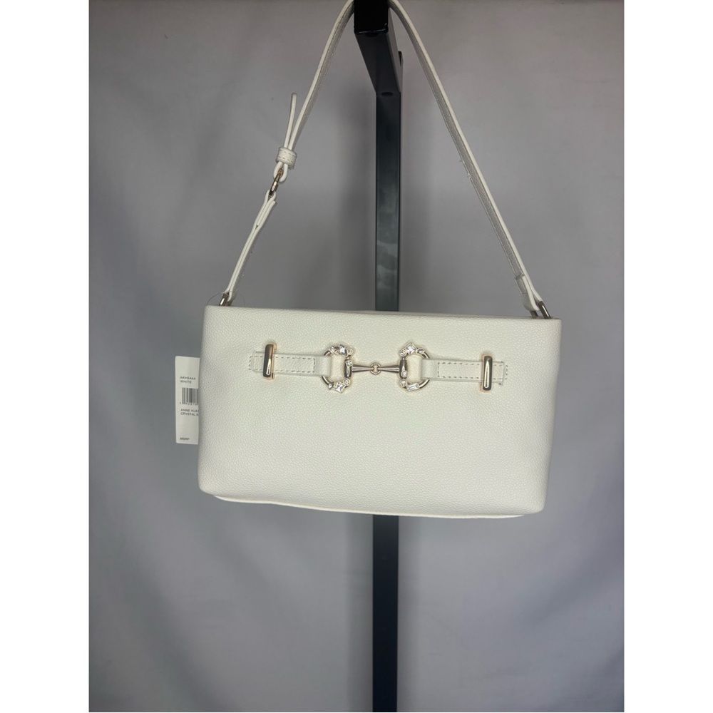 Anne Klein Elegant White Shoulder Bag
